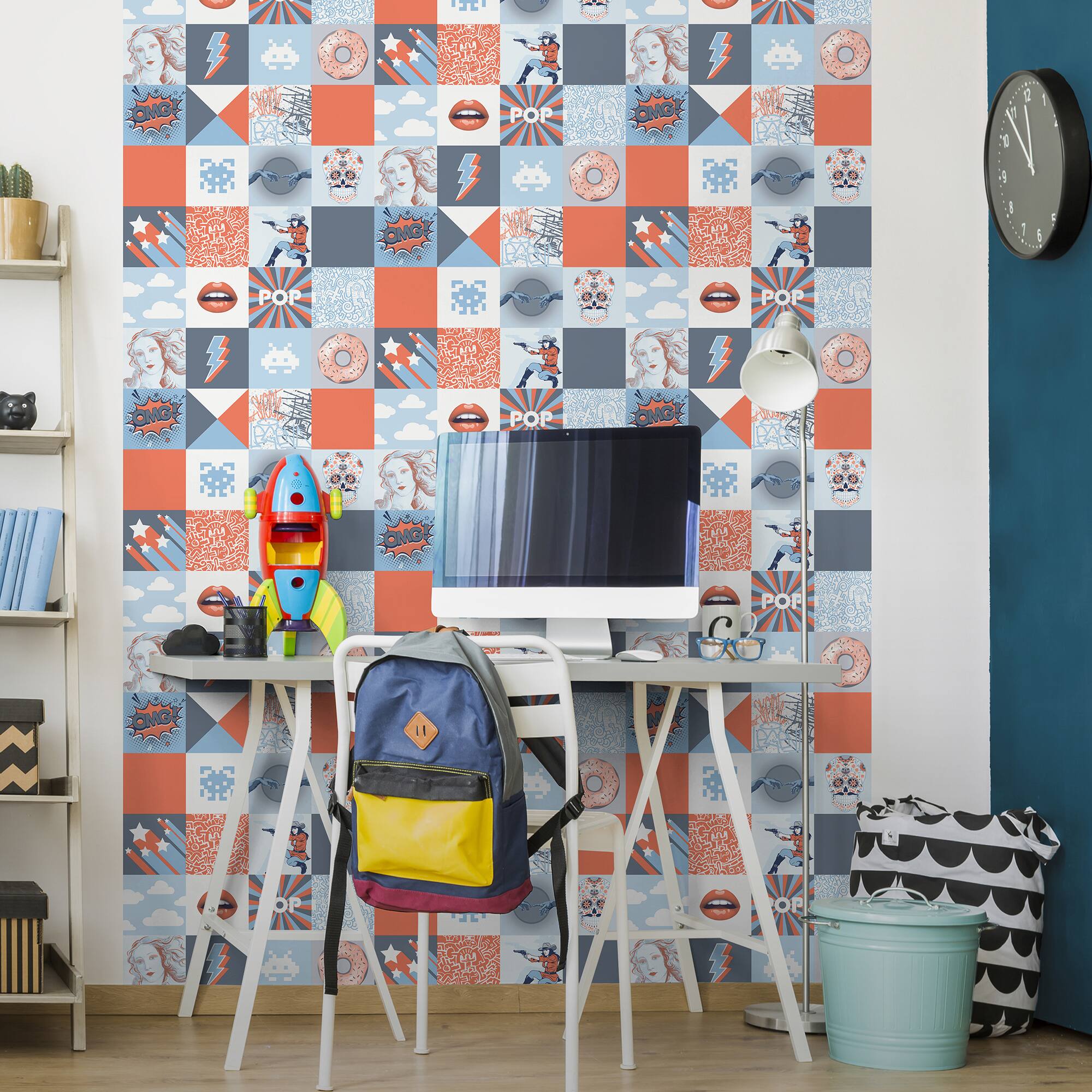 Designs Direct Pop Art Patchwork Wallpaper